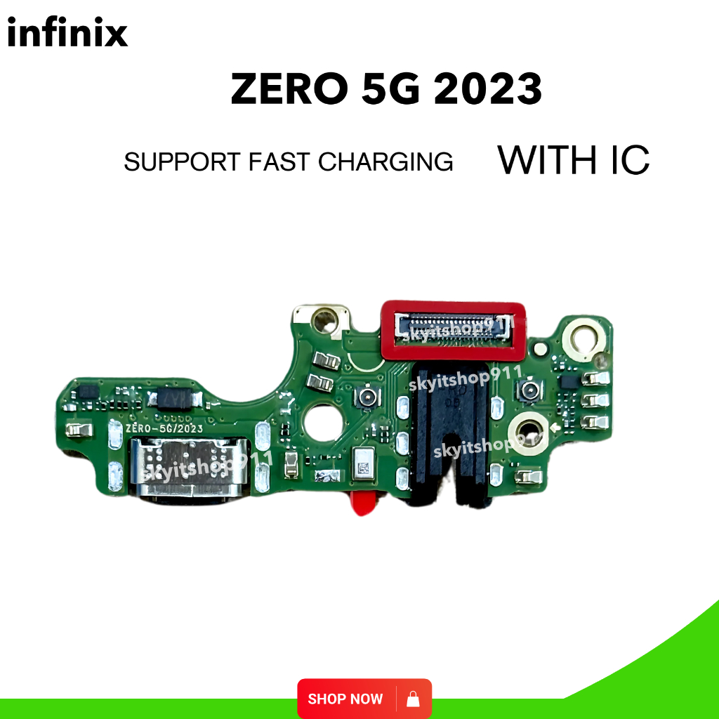Infinix ชุดบอร์ดชาร์จ infinix ZERO 5G 2023  ก้นชาร์จ ตูดชาร์จ zero 5G 2023 สินค้าตรงรุ่น zero 5g 202