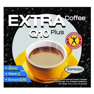 NatureGift Extra Coffee Q10 Plus เนเจอร์กิฟ เอ็กซ์ตร้า คอฟฟี่ Q10 พลัส 1 ชุด มี 8 กล่อง กล่องละ 10 ซอง