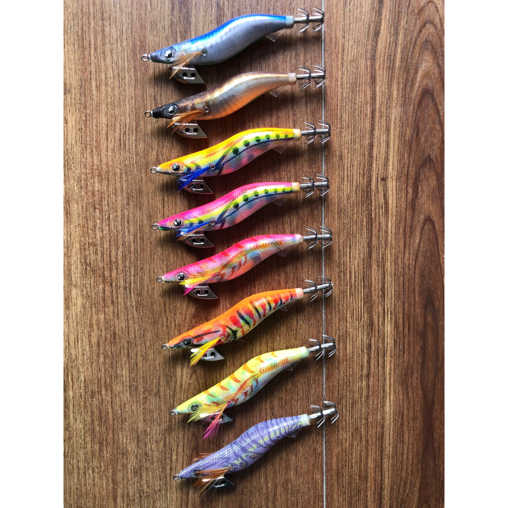 โยตกหมึก squid king squid jig วัสดุดี ราคาคุ้มค่า ขนาด 2.5s ตะกั่วทรงK จมช้า5-6 วินาทีต่อเมตร