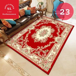 พรม3D พรมโทนแดง เรียกทรัพย์ [ขนาด 3.5 ฟุต] 120x160 CM พรมปูพื้น พรมปูพื้นห้องนั่งเล่น พร้อมส่งจากไทย