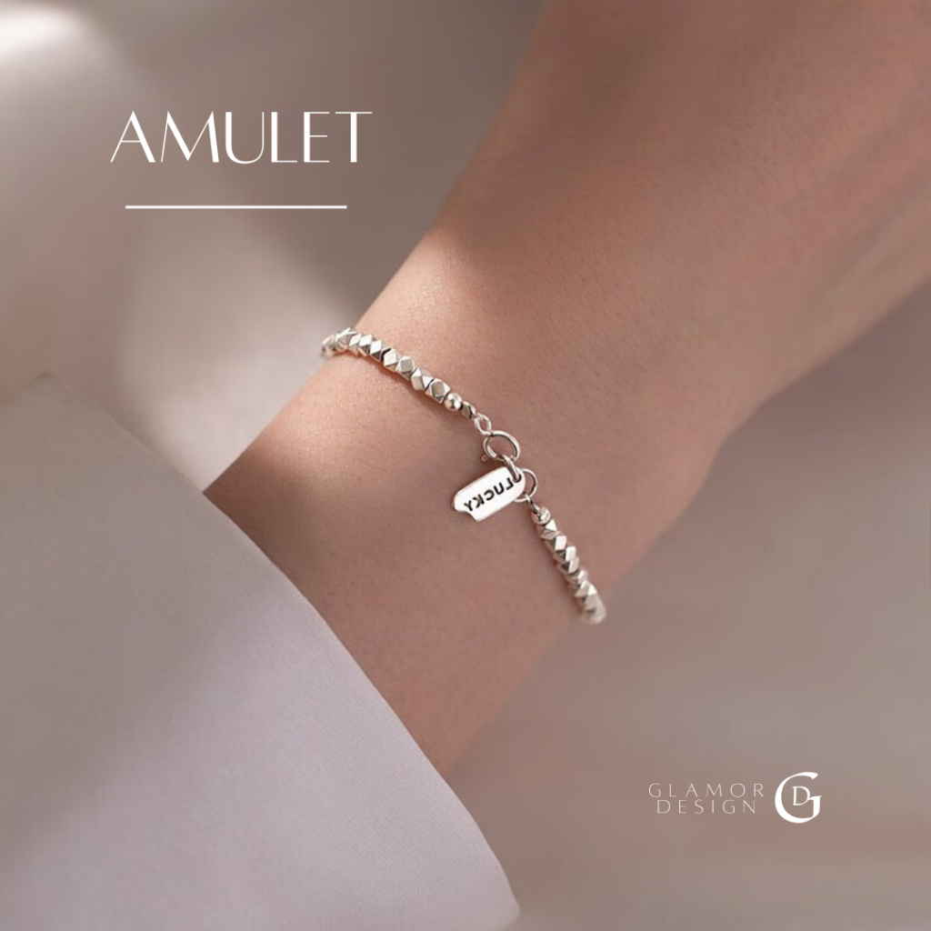 GLAMOR✨พร้อมส่ง กำไลเงิน Amulet กำไลแฟชั่นเงินแท้925 ไม่หมอง ไม่กัดผิว ดีไซน์เทรนดี้ ใส่ได้ทุกโอกาส