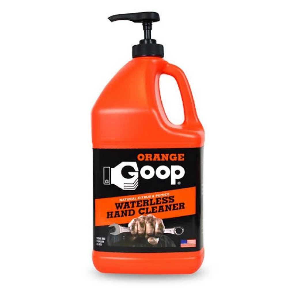 Orange Goop USA ครีมล้างมือ ชนิดไม่ต้องใช้น้ำขจัดน้ำมันเครื่องและจารบี 3.8 ลิตร/กล