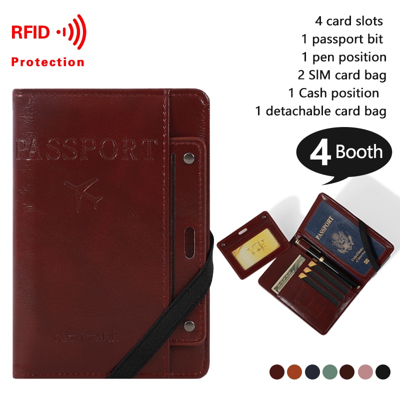 HOLO กระเป๋าหนังสำหรับพาสปอร์ต กระเป๋า RFID แฟชั่น กระเป๋าใส่บัตรหลายฟังก์ชัน ราคา ถูกที่สุด ดีลบีเคเค แกลเลอรีภาพที่ 9