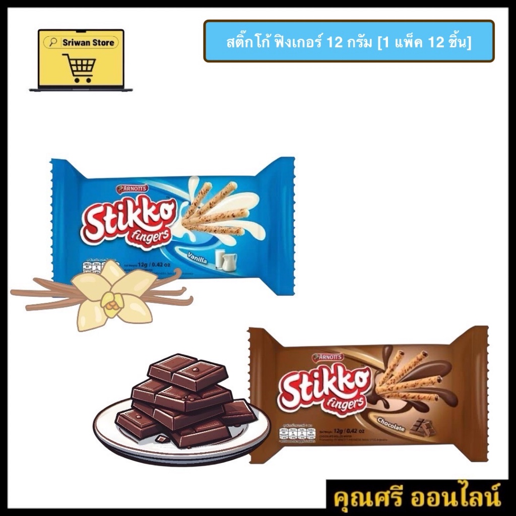 สติ๊กโก้ ฟิงเกอร์ แพ็ค 12 ชิ้น [1 แพ็ค/3 แพ็ค]