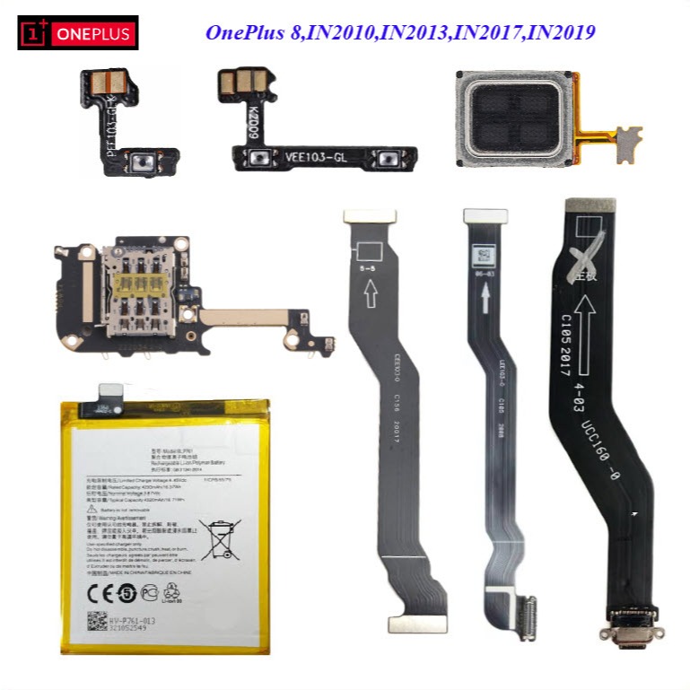 อะไหล่มือถือ OnePlus 8,IN2010,IN2013,IN2017,IN2019/สายแพร/ลำโพงหูฟัง/แบต BLP761/หน้าจอ LCD