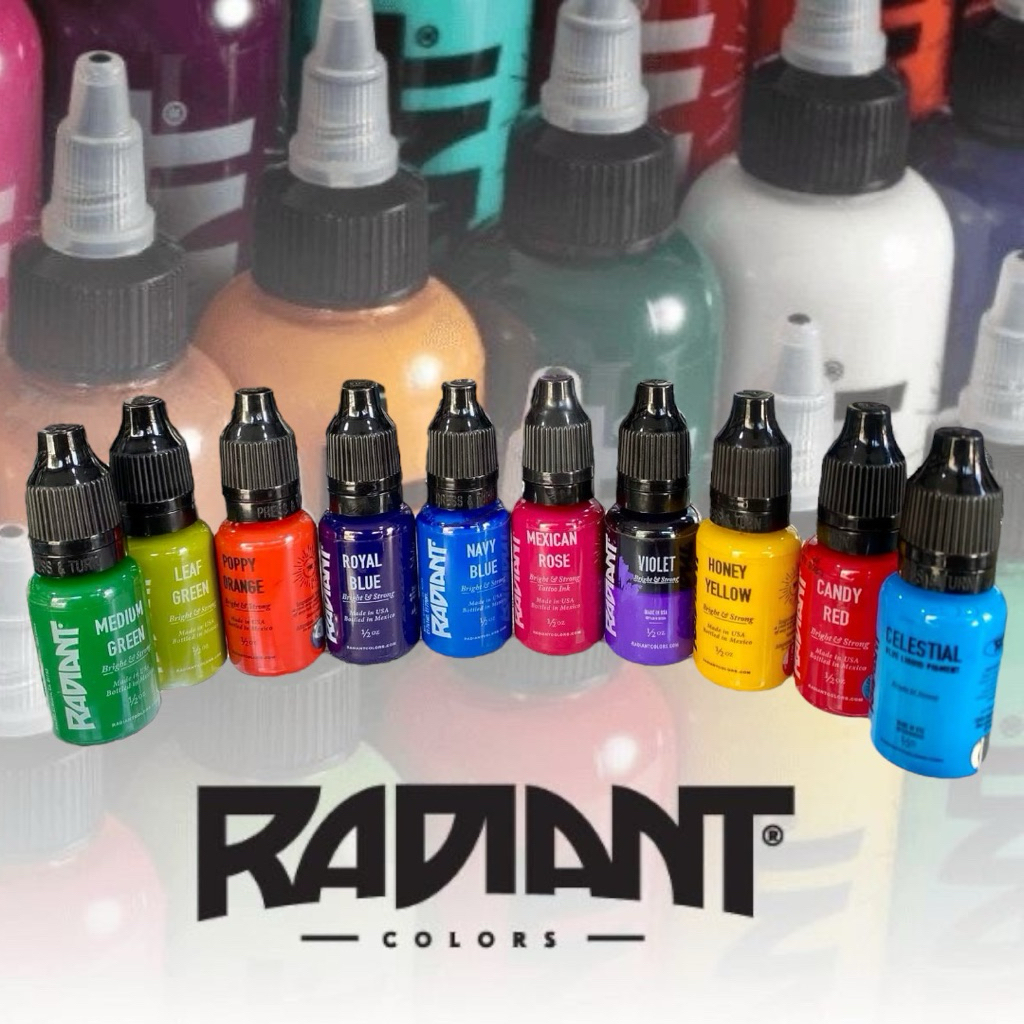 สีสักลาย Radiant 1/2oz สีแท้พร้อมส่งจากไทย🇹🇭