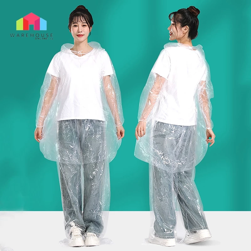 LuckyLT เสื้อกันฝน เสื้อกันฝนแบบใส เสื้อกันฝนผู้ใหญ่ เสื้อกันฝนพกพา เสื้อกันฝนแบบหนา เสื้อกันฝนเด็ก