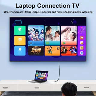 MEEGOO สาย type c to hdmi 4K 60Hz สายเคเบิลเชื่อมต่อโทรศัพท์ กับหน้าจอ สำหรับโทรศัพท์ แล็ปท็อป ทีวี