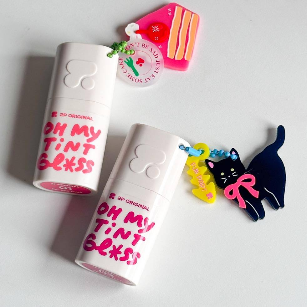ลิปกลูโคส (แถมสุ่มพวงกุญแจ) 2P ORIGINAL Oh My Tint Gloss 3g. - รูปที่ 3