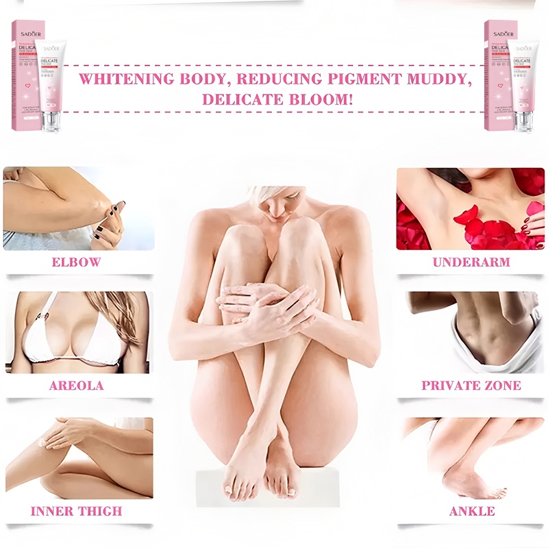 ครีมทาน้องสาว ขจัดเมลานิน (รักแร้ ชิ้นส่วนส่วนตัว ฝีปาก คอผิวคล้ำ ขาหนีบดำ)ลดอายุน้องสาว ครีมรักแร้ขาว ครีมทาจิ๋มชมพู Pi - รูปที่ 4