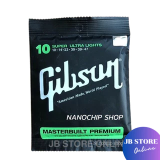 (พร้อมส่ง) Gibson สายกีตาร์โปร่งเบอร์10 สายกีตาร์ไฟฟ้าเบอร์9 Guitar string ครบชุด6เส้น จับนิ่ม สบายนิ้ว เสียงดี คุณภาพเย