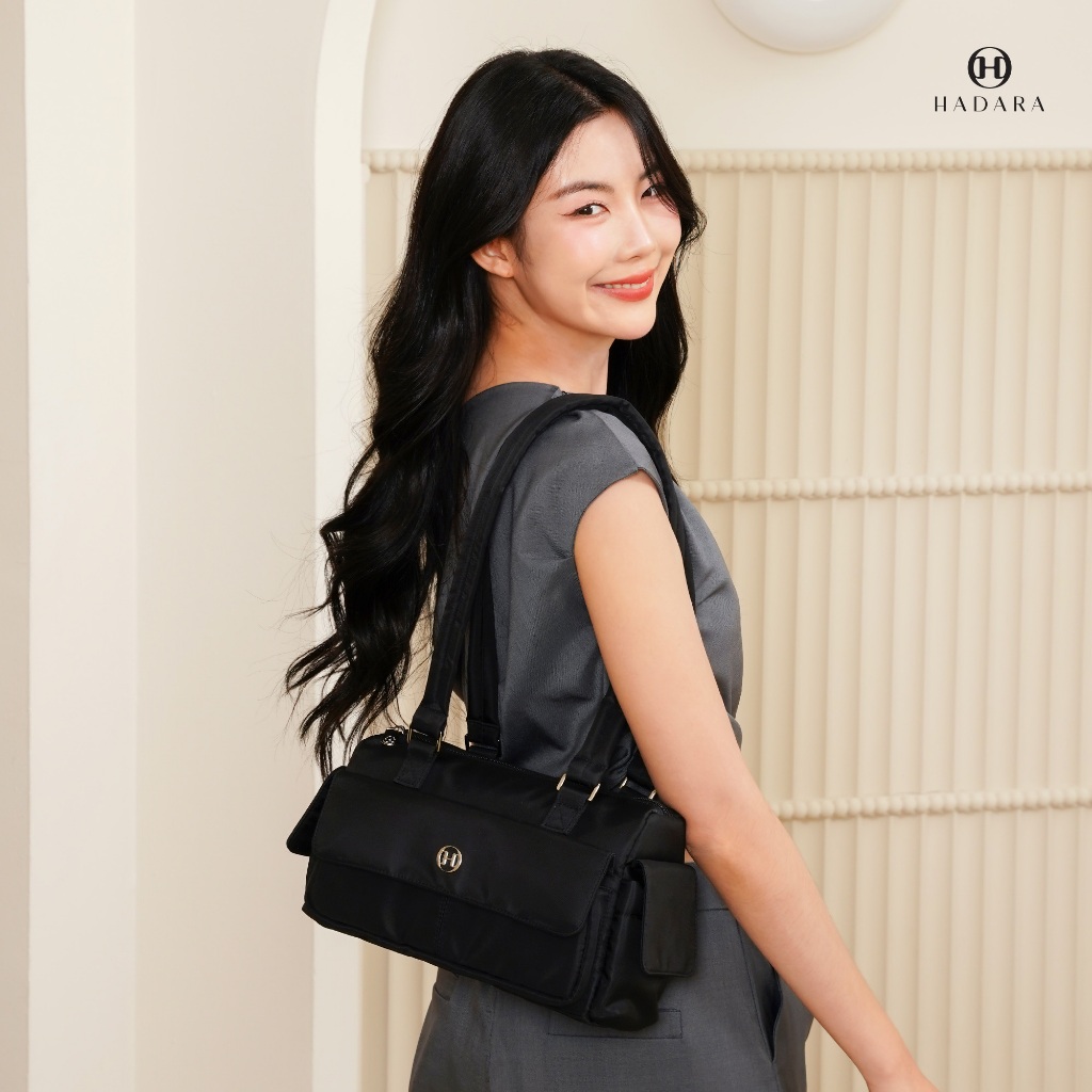Hadara Classic 95 กระเป๋าสะพายข้าง ผ้า Deluxe Nylon น้ำหนักเบา กันน้ำ 80% ใส่ iPad mini ได้ ราคา ถูกที่สุด ดีลบีเคเค แกลเลอรีภาพที่ 6
