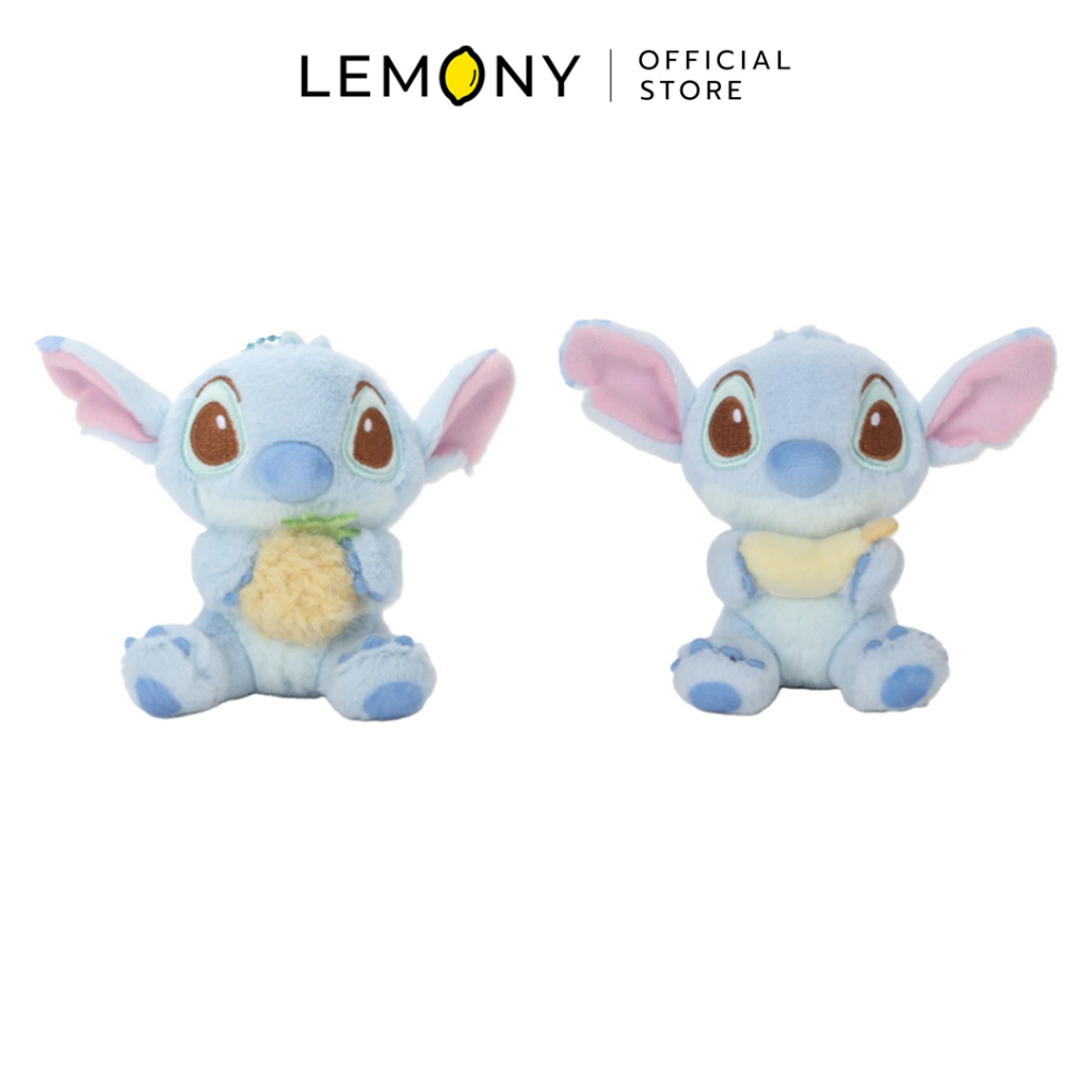 LEMONY พวงกุญแจตุ๊กตาสติช ถือผลไม้ ขนาด 10CM Stitch Fruity Lying with Pineapple Collection