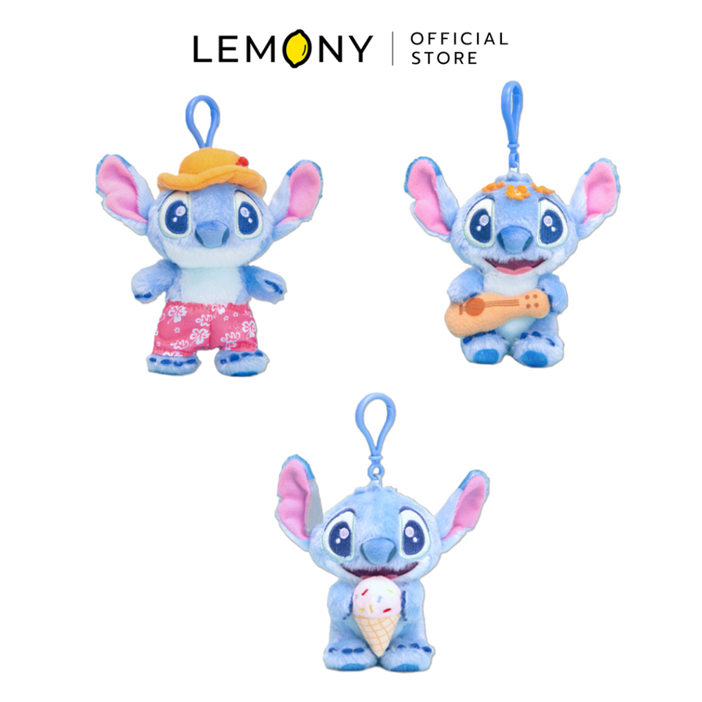 LEMONY พวงกุญแจตุ๊กตาสติช ขนาด 10CM  Stitch Cruise Collection