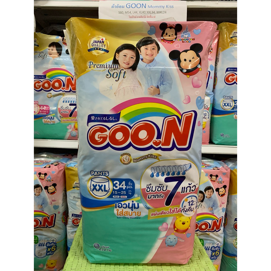 Goon Premium 6แก้ว XXL34ชิ้น