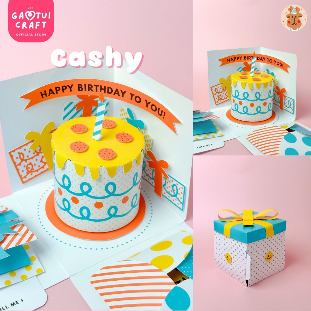 แก้มตุ่ยคราฟต์ Nina - การ์ดวันเกิด กล่องของขวัญระเบิด ของขวัญวันเกิดแฟน  การ์ดวันเกิดแฟนทำเอง - รูปที่ 6