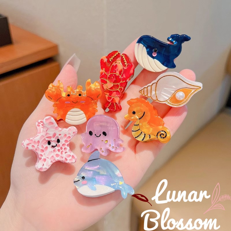 Lunar Blossom💮กิ๊บติดผมการ์ตูนสไตล์เกาหลี💮y2k สําหรับผู้หญิง หลากหลายสไตล์และสีสัน พร้อมส่งจากไทย