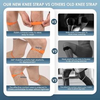YP-518 NP-982 ซิลิโคนเข่า Band Patella Tendon บาสเกตบอลสนับสนุนสายรัด Patellar แหวนเข่า Stabilizer พร้อมซิลิโคน Patellar