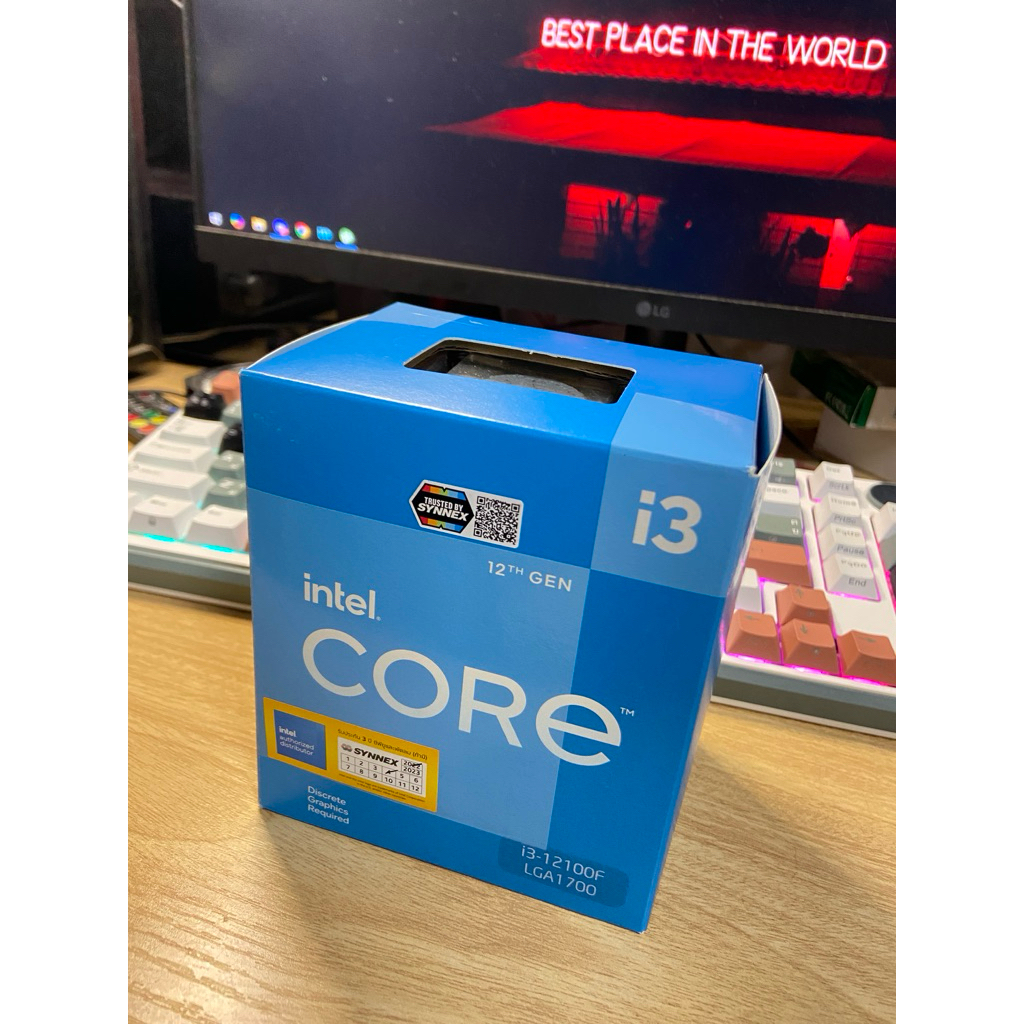i3-12100f มือสอง ใช้งานปกติ กล่องครบยันสติ้กเกอร์