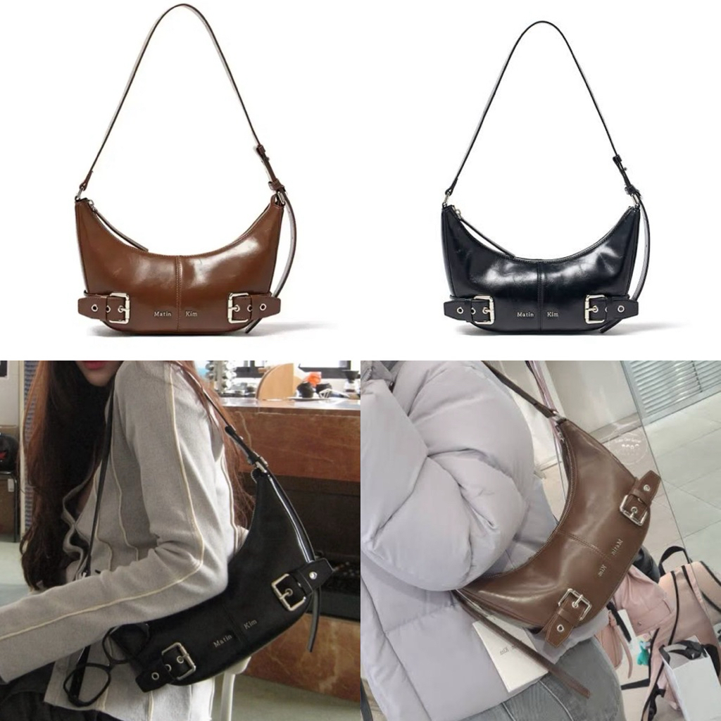 กระเป๋าสะพายไหล่ martin kim belt แบรนด์ดังจากเกาหลี🌟 2 สี