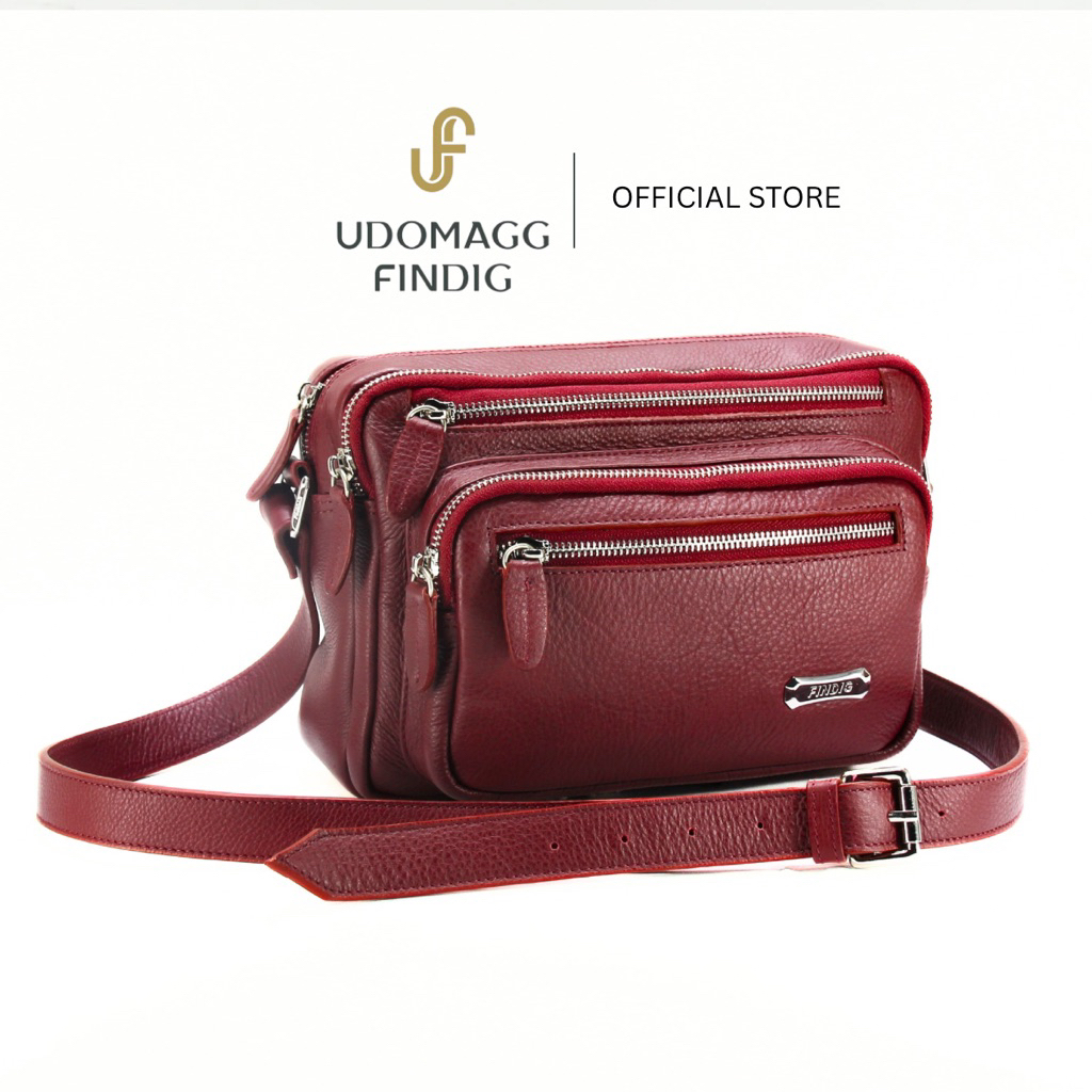 Udomagg&Findig อุดมเอก ฟินดิจ กระเป๋าหนังแท้ผู้ชายแบบสะพาย รหัสXA531 ราคา ถูกที่สุด ดีลบีเคเค