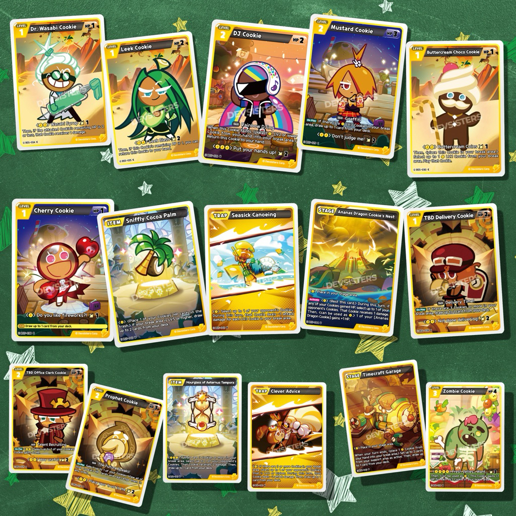 CookieRun ชุด Bs5-Bs6 ระดับ C,U สีเหลือง ( Eng Ver. )