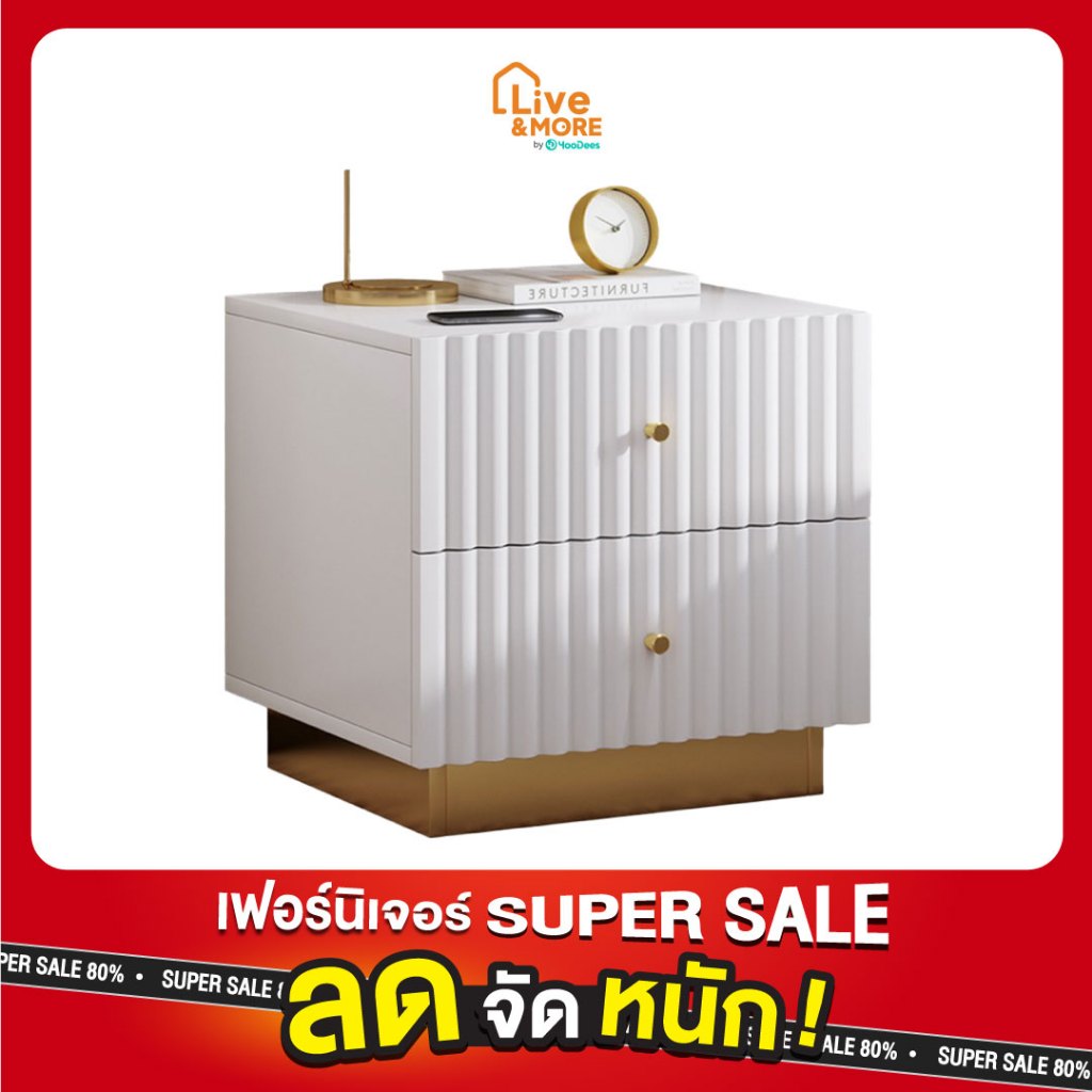 [แข็งแรง ประกอบง่าย] Dsupreme ตู้ข้างเตียง พร้อมชั้นวางลิ้นชัก โต๊ะข้างเตียง ตู้ลิ้นชัก
