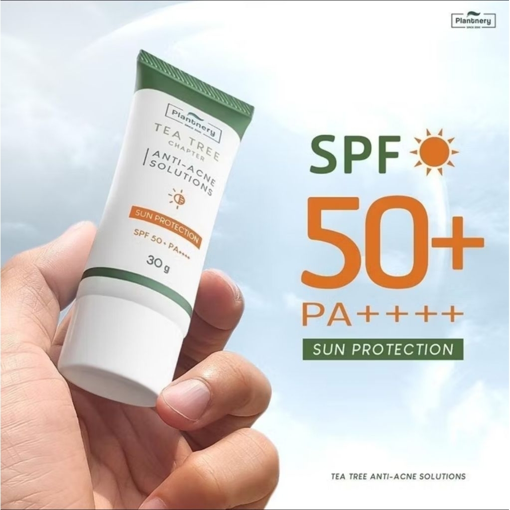 ของใหม่ | Plantnery Tea Tree Sunscreen Acne Oil Control SPF50+ PA++++30 g *ยังไม่ได้แกะ ใช้ไม่ทัน*