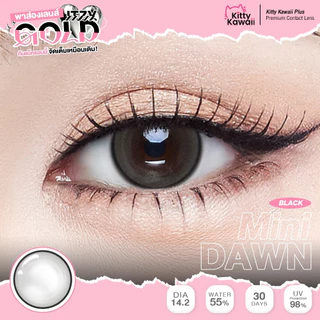 คอนแทคเลนส์ Mini Dawn Black (Kitty Kawaii) ขนาดมินิ 🌷 ลายฮิต สุดปังในเกาหลี