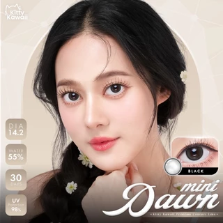 คอนแทคเลนส์ Mini Dawn Black (Kitty Kawaii) ขนาดมินิ 🌷 ลายฮิต สุดปังในเกาหลี