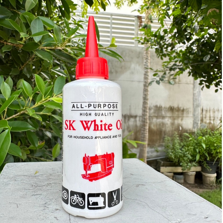 น้ำมันจักร น้ำมันหล่อลื่น หยอดพัดลม ใส่ปัตตาเลี่ยน ประตู บานพับ ใช้งานอเนกประสงค์ ขาวใส ไม่มีกลิ่น - รูปที่ 6