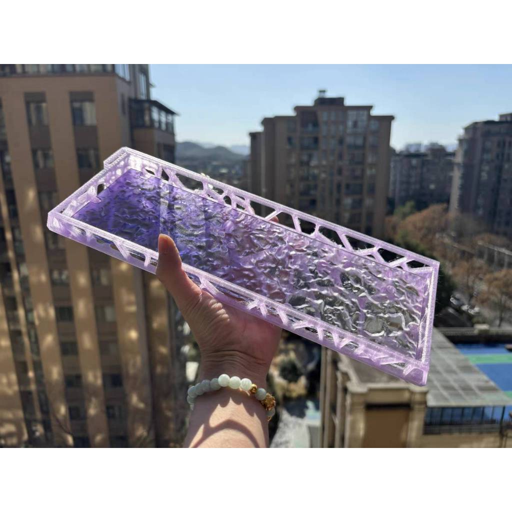 (สีชมพูพร้อมส่ง!/พรี7-14วัน) holy 60/68(clone) พร้อม  Acrylic Transparent Wave Board