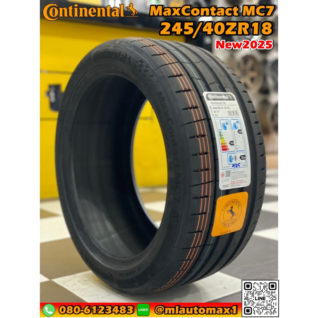 ยาง Continental MaxContact MC7 245/40R18 ยางใหม่ปี2025