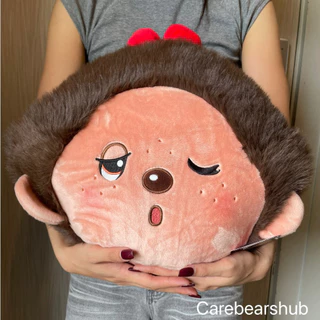 Monchhichi Pillow Blanket - หมอนผ้าห่มซุกมือมอนชิชิ และ หมอนอิง และ หมอนอิง ไม่มีผ้าห่ม face Cushions ของแท้ 100%