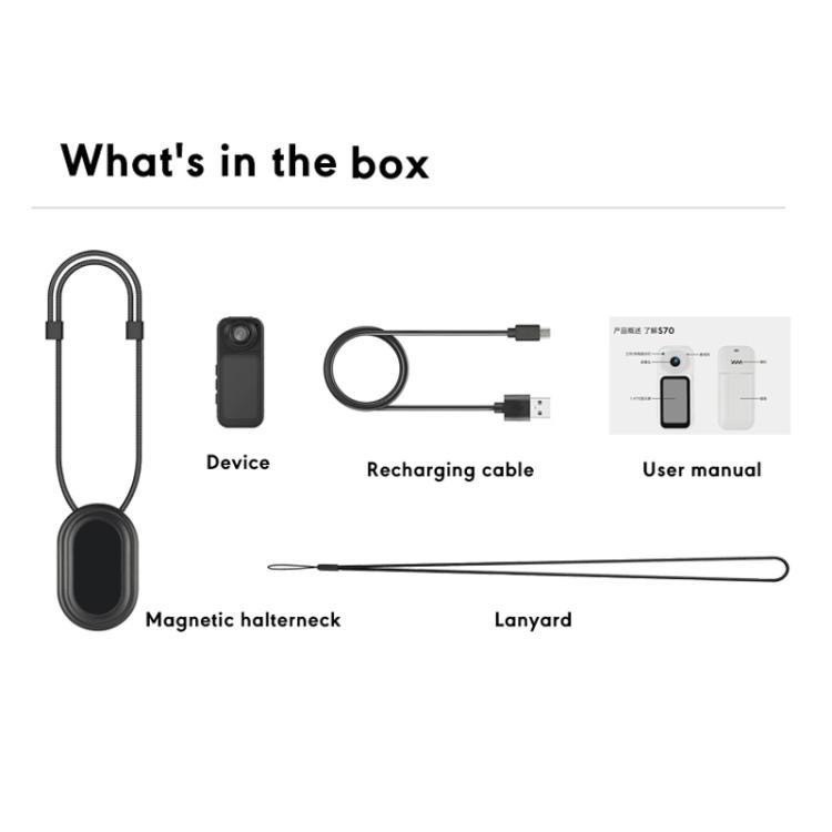 Anytek S70 Magnetic Thumb กล้องถ่ายภาพ-วิดีโอ กีฬา 2.7K (2720 x 1520/15fps) กล้อง Thumb Action Camera - รูปที่ 7