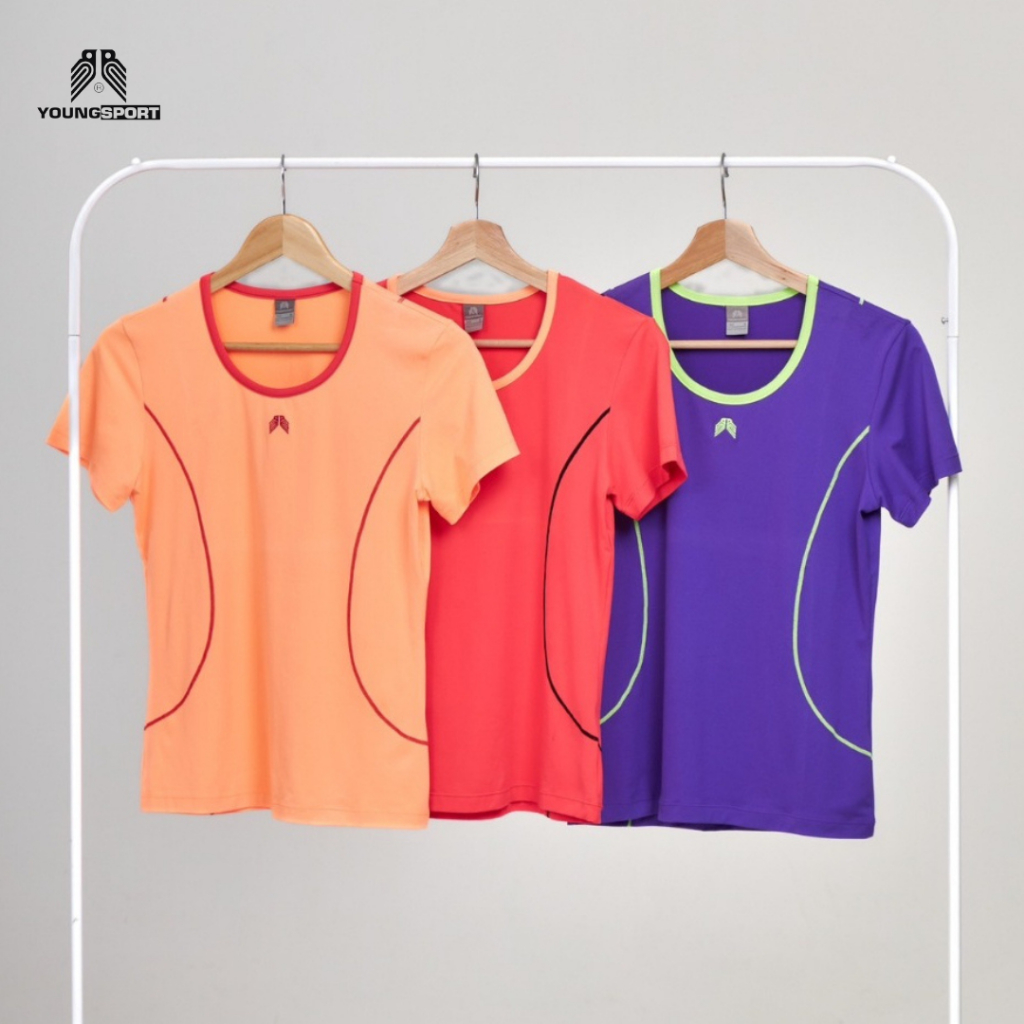 Young Sport T-shirt I Y-7640 I เสื้อยืดคอกลมเเขนสั้น ผู้หญิง ยืดหยุ่นใส่สบาย แห้งเร็ว เบาสบาย