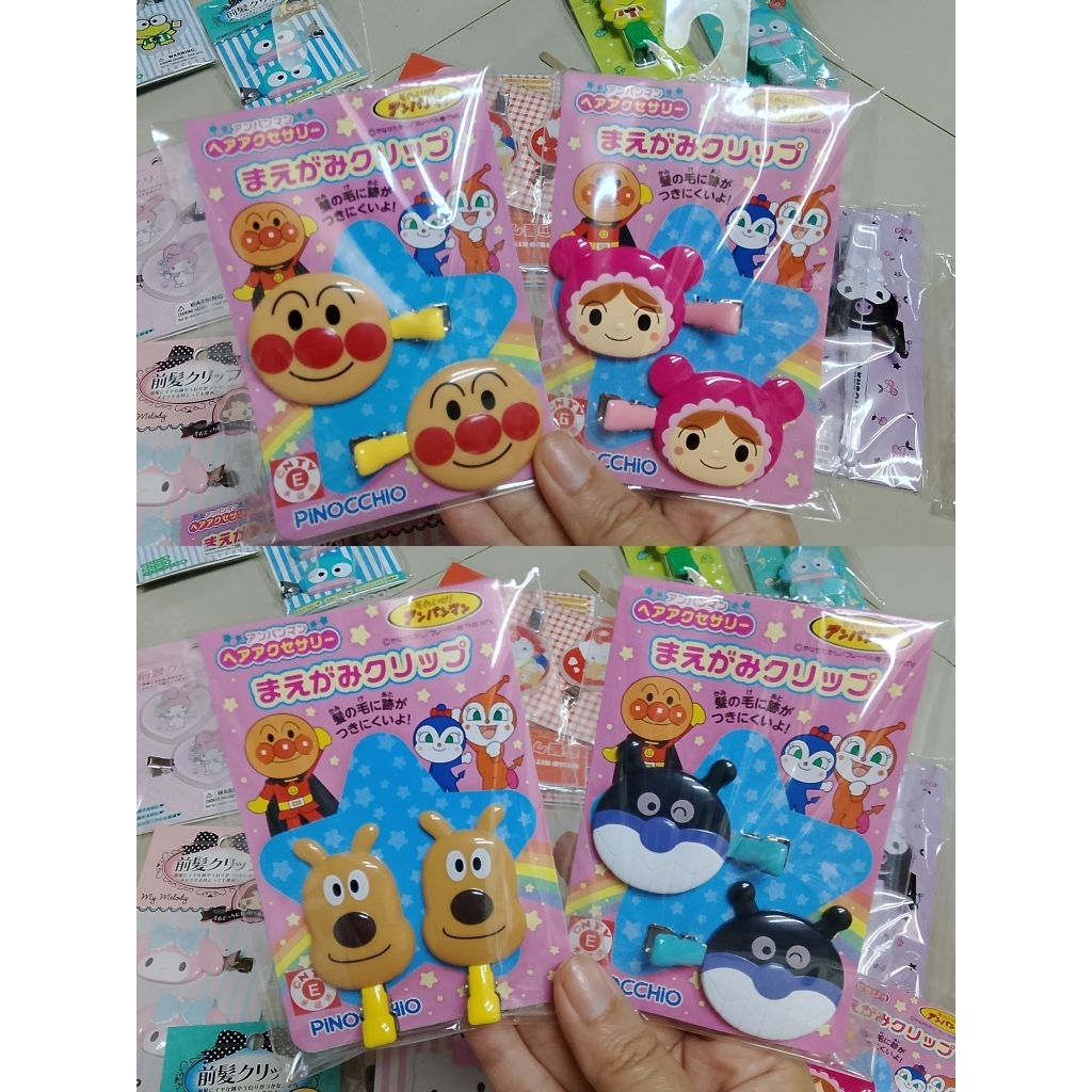 Anpanman Hair clip รวมกิ๊บซีรีย์อันปังแมน เลือกแบบด้านในจ้า ของแท้100%จากญี่ปุ่นคะ