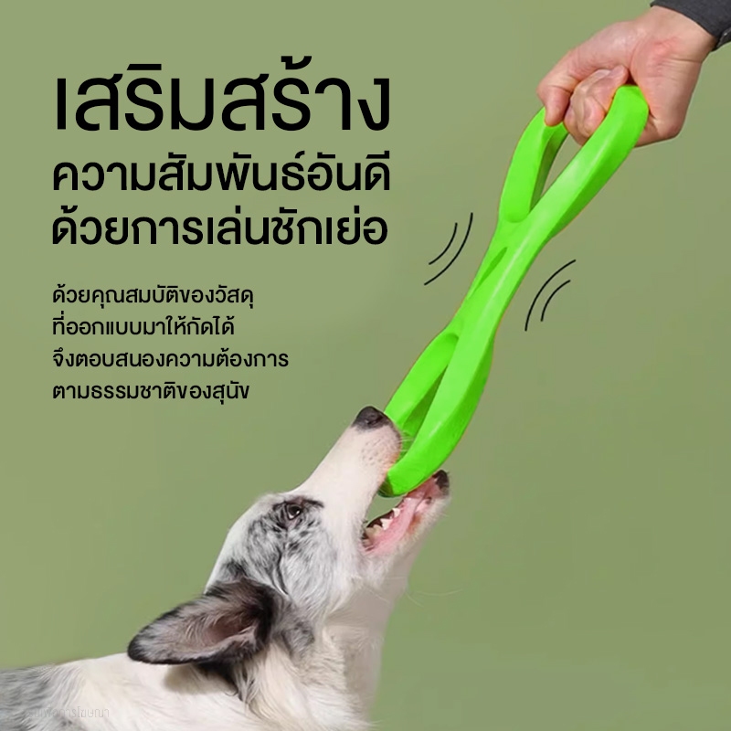 MOMOVIDA ห่วงยางกัดสำหรับสุนัข  แข็งแรง ทนทาน วัสดุ EVA ปลอดภัย มีความยืดหยุ่น ห่วงหนา รุ่น DT-21 ราคา ถูกที่สุด ดีลบีเคเค แกลเลอรีภาพที่ 6