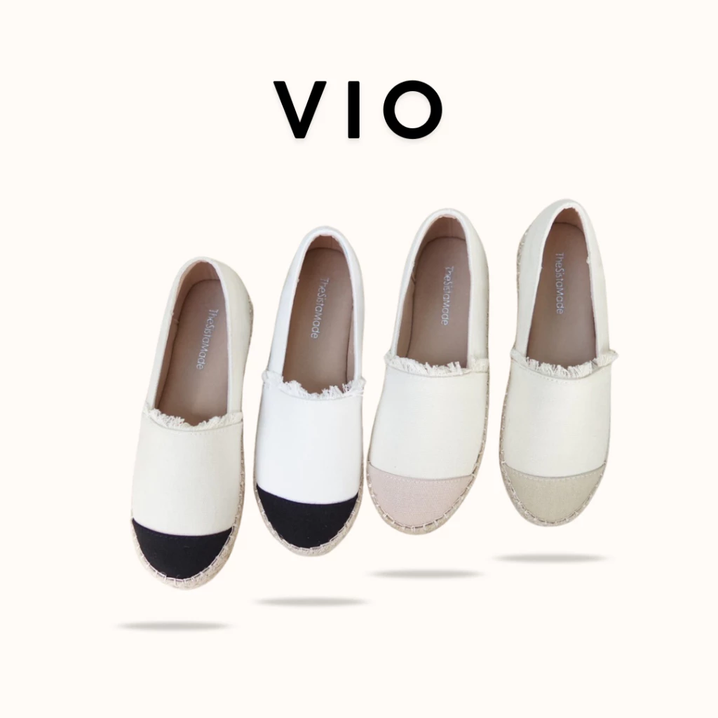 Vio - ไวโอ 🔺ลด1ไซส์จากปกติ หรือวัดเท้าเทียบไซส์ก่อน • ซับในกำมะหยี่ พื้นปอ2ชั้