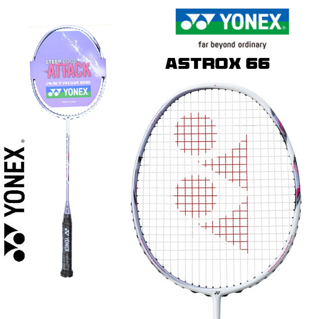 Yonex ASTROX 66 ไม้แบดมินตันคาร์บอนแท่งเดียว G54U 26-30lbs ปอนด์ 83 กรัมผลิตในญี่ปุ่นพร้อมแพ็คฟรี ne