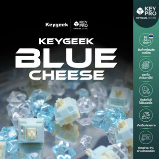 [พร้อมส่ง] สวิตช์ Keygeek Blue Cheese V2 BluecheeseLinear Switch สำหรับ Mechanical Keyboard Pre lubed