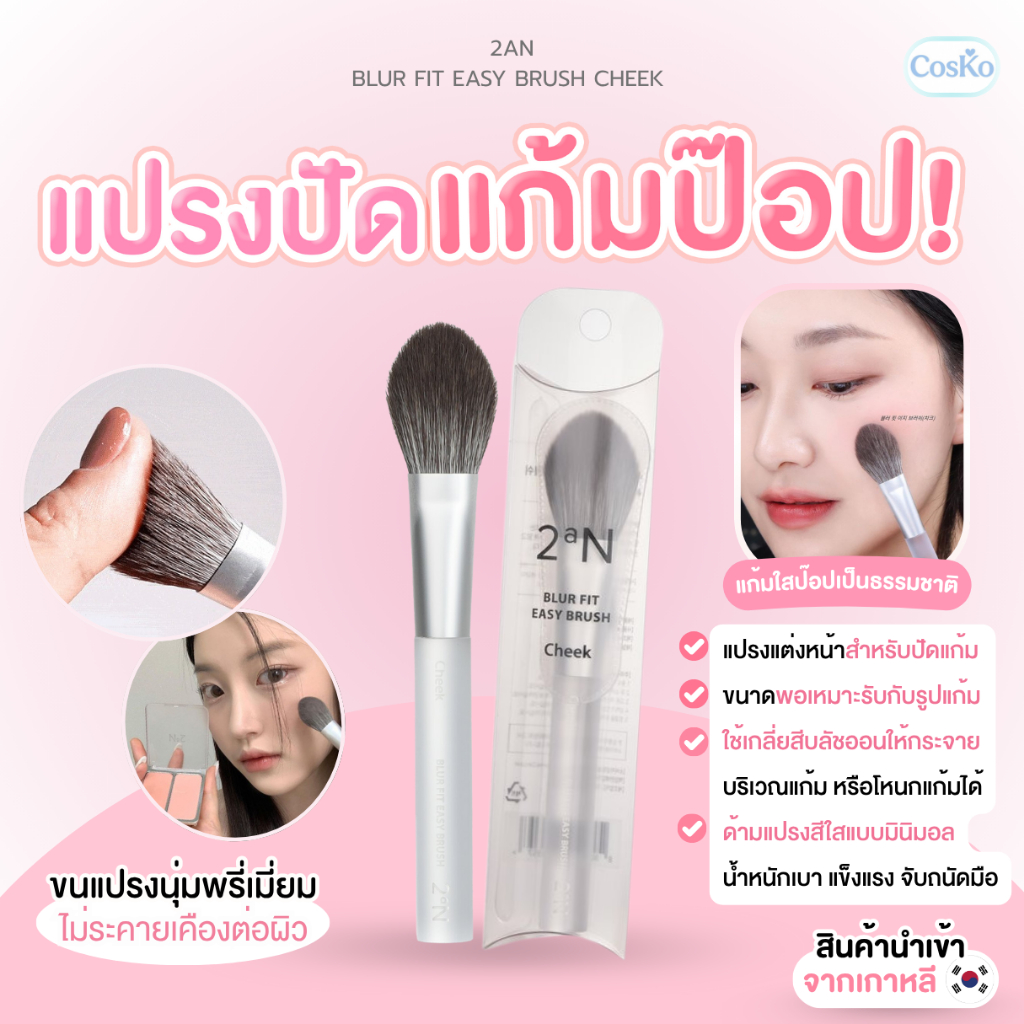 แปรงปัดแก้ม 2aN MAKE UP BRUSH BLUR FIT EASY BRUSH CHEEK