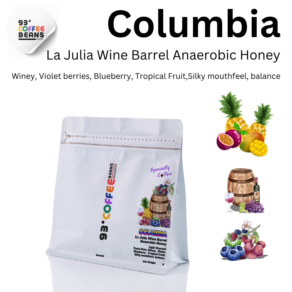 Columbia La Julia Barrel Anaerobic Honey By 93 Degree Coffee