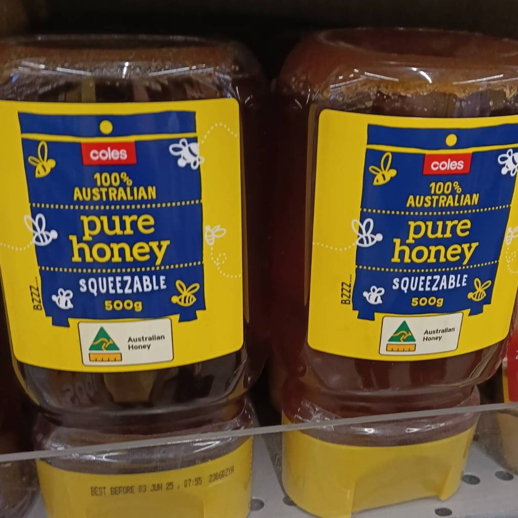 COLES 100% Australian Honey * SQUEEZY BOTTLE * 500g