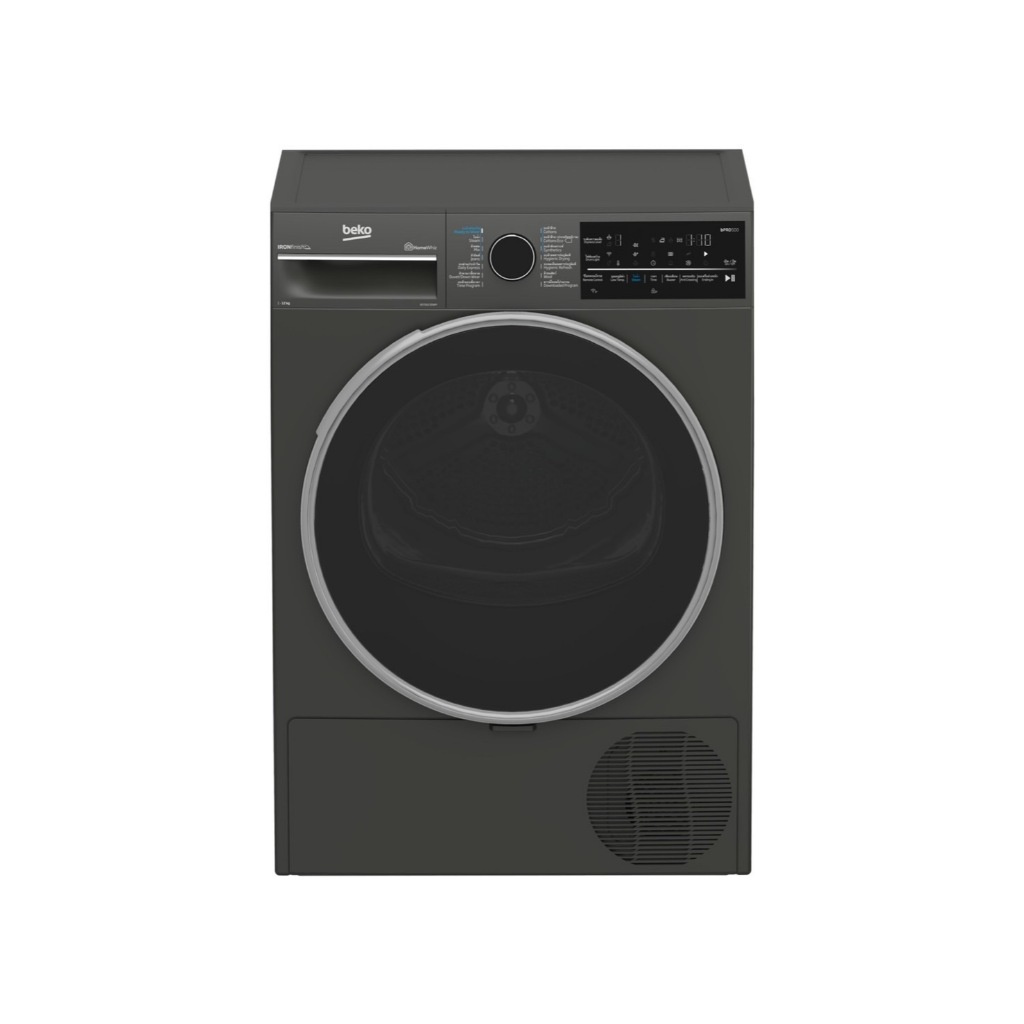 เครื่องอบผ้า 12 กก. BEKO รุ่น B5T66230WM สีเทา