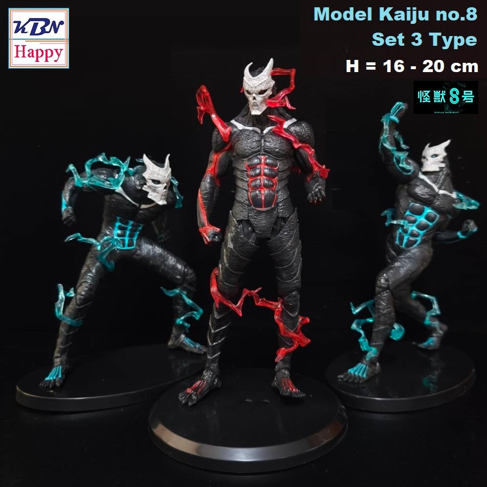 Model Figure Kaiju no.8 Set 3Type โมเดล ไคจูหมายเลข 8 มีให้เลือก 3แบบ Anime Hit 2024