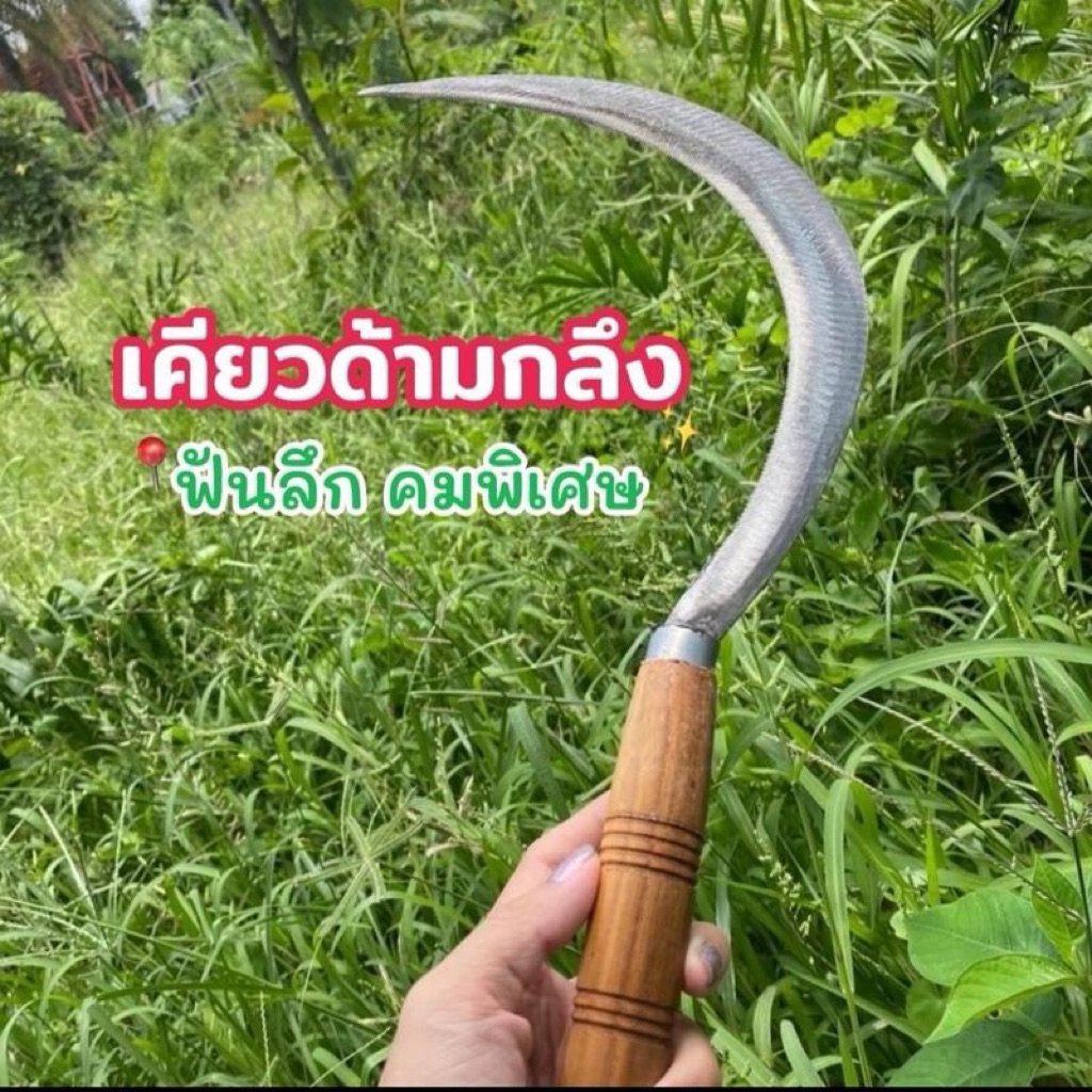 เคียวเกี่ยวหญ้า เคียวเกี่ยวข้าว เคียวดด้ามไม่กลึง