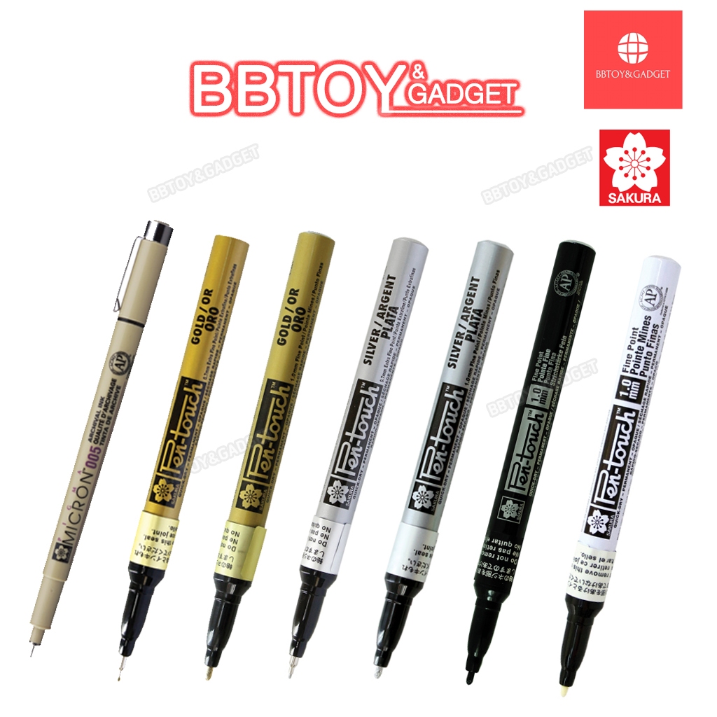 📍ส่งด่วน📍⭕พร้อมส่ง⭕SAKURA ปากกาเพ้นท์ ปากกาตัดเส้น ขนาด0.2mm 0.7mm 1.0mm