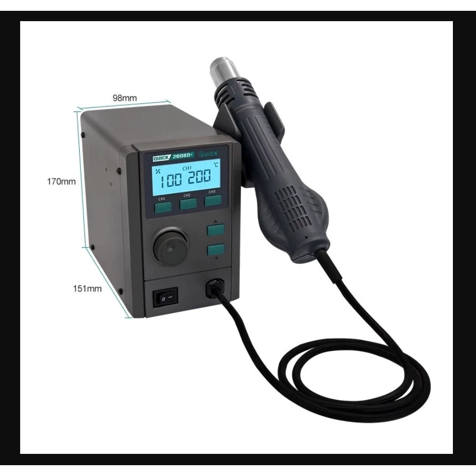 Quick เครื่องเป่าลมร้อน Quick รุ่น2008D+