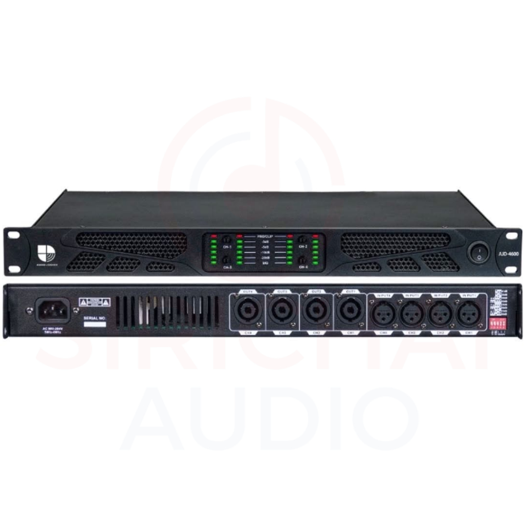 เครื่องขยายเสียง AUDIO JOCKEY รุ่น AJD4600 (4*600w) class D